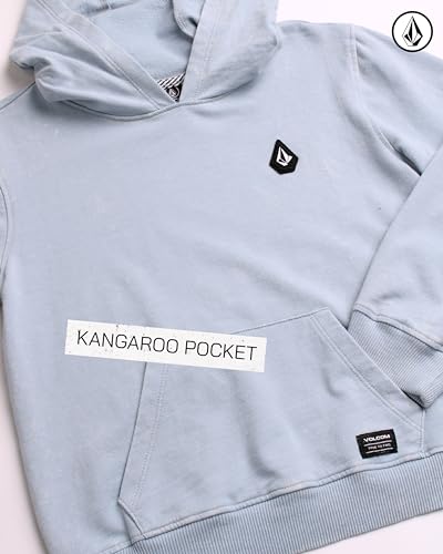 Image of Volcom Boys' Activewear Set - 2 Piece French Terry Pullover Hoodie Sweatshirt and Active Sweat Shorts for Boys (18M-7)