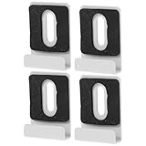 Sosoport Soportes de Pared para Espejos Pesados Cuadrados de Acero Inoxidable 304 Grandes Almohadillas Adhesivas Kit de 4 Clips para Montaje Seguro Hogar y Oficina
