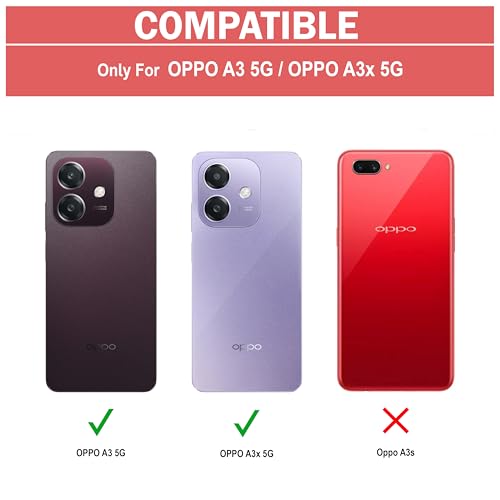 Image of Zapcase Back Case Cover for Oppo A3 5G | Compatible for Oppo A3 5G Back Case Cover | Clear Case with Camera Protection | (TPU + PC | Matte Black)
