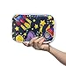 ISAOA Multifunktionales Federmäppchen für Schule, Weltraumrakete, fliegender Mond, Planeten, Ohren, stabiles Schreibwarenetui, Kosmetiktasche, Etui für Stifte, Make-up-Pinsel, Notizbuch