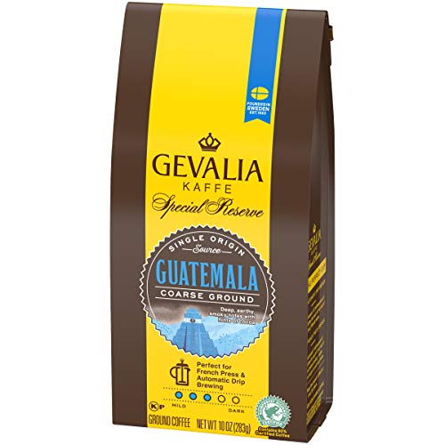 Gevalia Special Reserve Mild Roast Fine Ground Coffee Kenya 10 Ounce & Special Reserve Guatemala Coarse Medium Roast Ground Coffee (10 Oz Bag) #TOP6