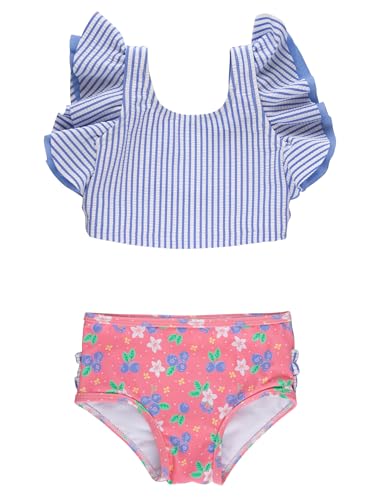 Image of RuffleButts Baby /Toddler Girls UPF50+ Waterfall Tankini Two Piece Swimsuit