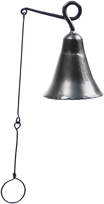 Small Graphite Wrought Iron Indoor/Outdoor Knocker Bell