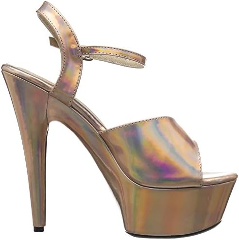 Ellie Shoes Women's 609-LOLA Heeled Sandal, Gold, 10 Medium US | Image 5