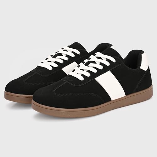 Image of Cruiser Men's Sneakers | Classic Suede Casual Shoes for Men|Trendy Retro Lace-Up Low-Top Court Shoe with Gum Sole|Perfect for Casual,College,Skating,Party,Outdoor,Walking, Travel & Everyday Wear(2665)