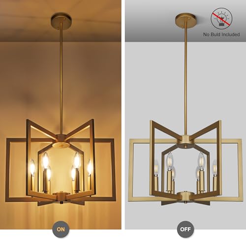Klgxnrd 6-Light Gold Pendant Light thumb #4