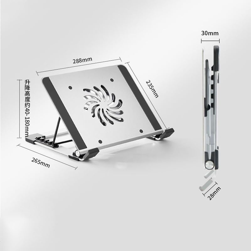 Base para Laptop con Ventilador Silencioso de Aluminio miniatura 4