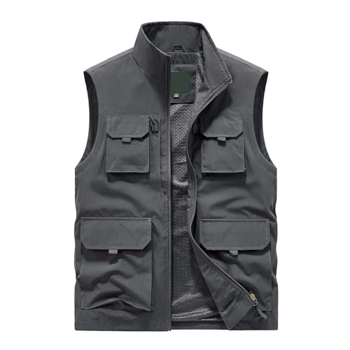 Gilet grande taille pour homme avec nombreuses poches pour résoudre le manque de rangement