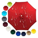 LE FORFAIT COMPREND: auvent de parapluie uniquement, le support de parapluie n'est pas inclus. for abat-jour de remplacement uniquement. Convient à la plupart des cadres de parapluie ronds avec 6 et 8 poteaux