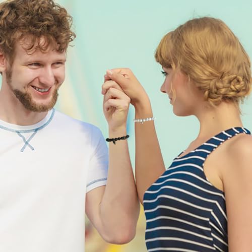 Ymeeaa Couples Bracelets King&Queen Crown His and Her Bracelets Heart Matching Bracelets Long Distance Relationship Gifts for Boyfriend and Girlfriend on Anniversary Couples Jewelry for Women Men4