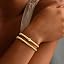 2pcs beaded bracelets with single cz