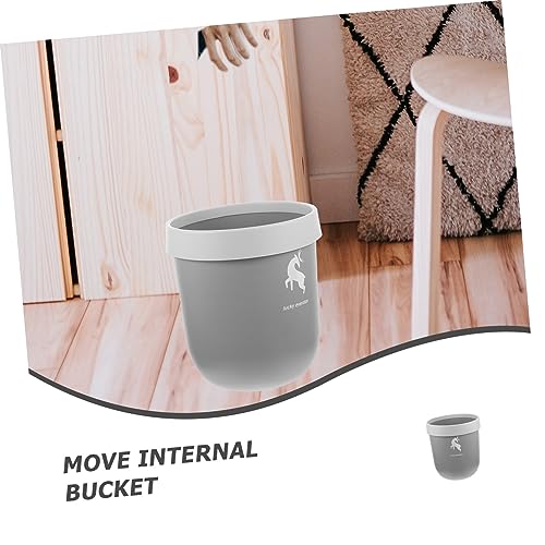 Caneca de basura rectangular compacta OSALADI miniatura 7