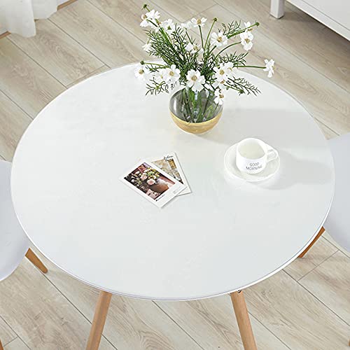 Nappe de table transparente ronde en PVC 2mm imperméable - 5