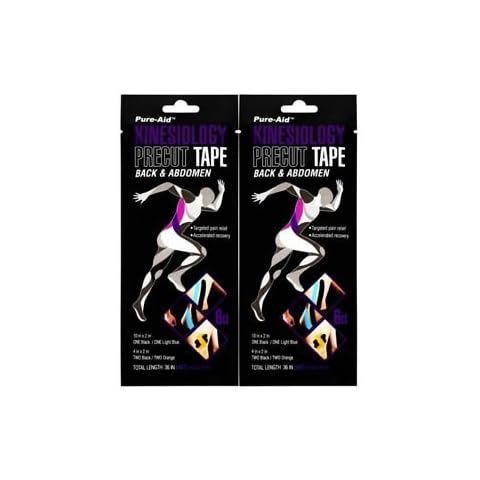 Kinesiology Pre-Cut Tape Back & Abdomen (2 Pack) Cover