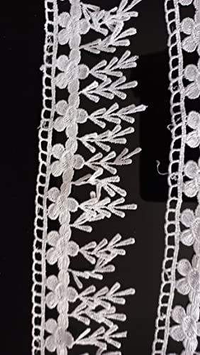 Image of White Laces for All Types of Fabrics (GPO Flower latkan) 5 Meter