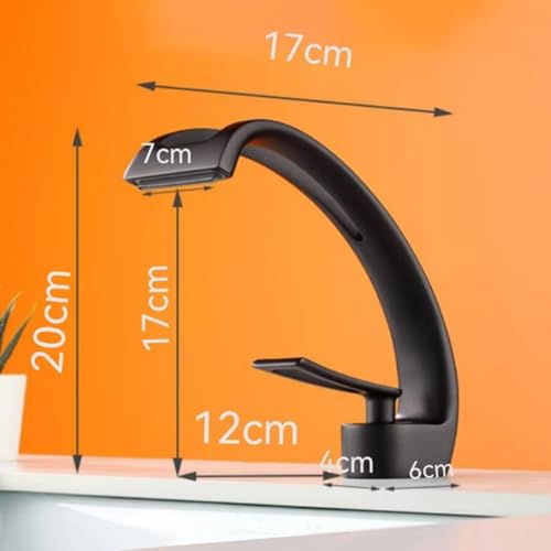 Robinet cascade lavabo salle de bain mitigeur monotrou eau réglable brossé