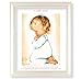 Praying Baby Girl Picture, Pearlized White 9-1/2