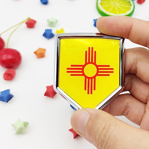 Emblema de Nuevo México calcomanía cromada Overdecor resistente para proteger y decorar el coche 2