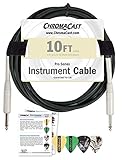 Chromacast Pro Series Cable CC-PSCBL-10VC 10 feet Straight to Straight Instrument Cable with Pick Sampler