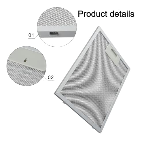 Filtro extractor de grasa de cocina 300x240x9mm para recambio 3