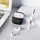 KOKOKA Silikonhülle Kompatibel mit AirPods 4 2024 Hülle Case, Front-LED Sichtbar, Stoßfeste Weiches Silikon Schutzhülle Case für AirPods 4. Generation mit Reinigungsset, Schwarz