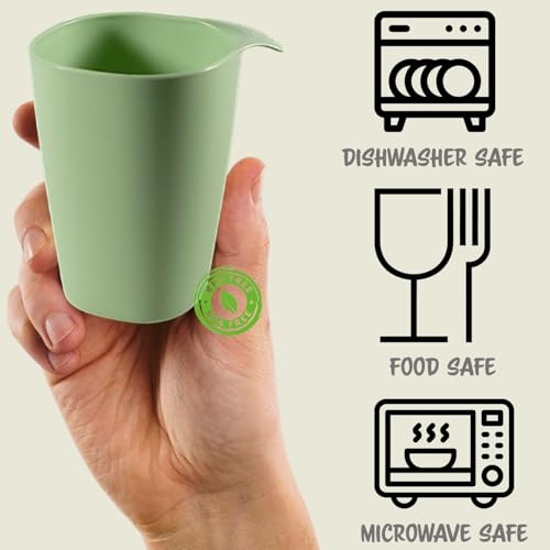 CALIPSO Camping Geschirr Set für 1 Personen | Bruchsicheres Plastikgeschirr, 3-teiliges Camping Geschirr Set, Geschirrset für Garten, Kunststoffgeschirr inkl. Teller, Schüssel, Tasse & Gratis Besteck