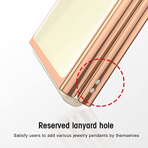 FTRONGRT Capa para Samsung Galaxy Z Flip 4, capa rígida transparente PC + película de tela traseira