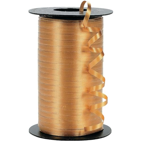Berwick 1 15 Splendorette Crimped Curling Ribbon, 3/16-Inch Wide by 500-Yard Spool, Gold,1 Pack