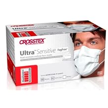 CRX Ultra Sensitive Earloop No Fog Masks White Bx/40