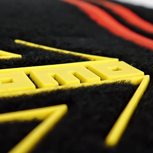 Momo Set Tappetini Auto Universali 4 Pezzi Da Corsa Nero/Rosso - 3