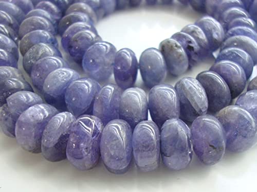 Tanzanite periwinkle naturelle 7-8mm : finissez-en avec les imitations grâce aux rondelles lisses