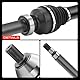 Frankberg Antriebswelle Achswelle Schaltgetriebe Vorderachse Rechts Ohne ABS-ring Kompatibel mit XC60 156 2.4D D3 D3/D4 2009-2015 Replace# 36012422