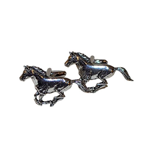 Mancuernillas para Hombre RGT Horse en Peltre Inglés miniatura 1