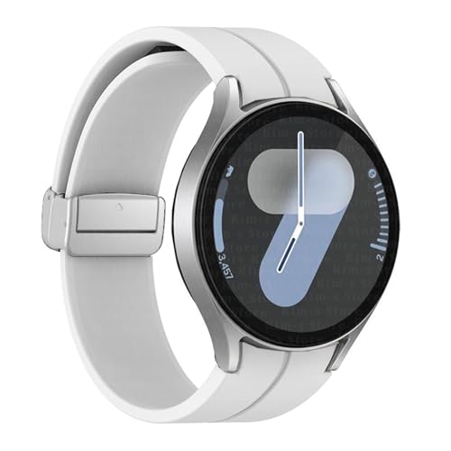 Bracelet magnétique en silicone blanc pour Samsung Galaxy Watch 5 taille S