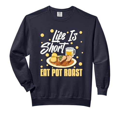 Pot Roast Recipe Slow Cooker Beef Meat Spices Comfort Colors Adult Sweatshirt