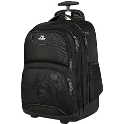 MATEIN 17 inch Water Resistant Wheeled Laptop Backpack, Rolling Backpack for Women, Large Carry On Luggage Travel Backpack with Wheels : Electronics