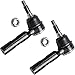 Detroit Axle - RWD Front 6pc Tie Rods Kit for Chrysler 300 Dodge Challenger Charger Magnum 4 Outer & Inner Tie Rods 2 Boots Replacement