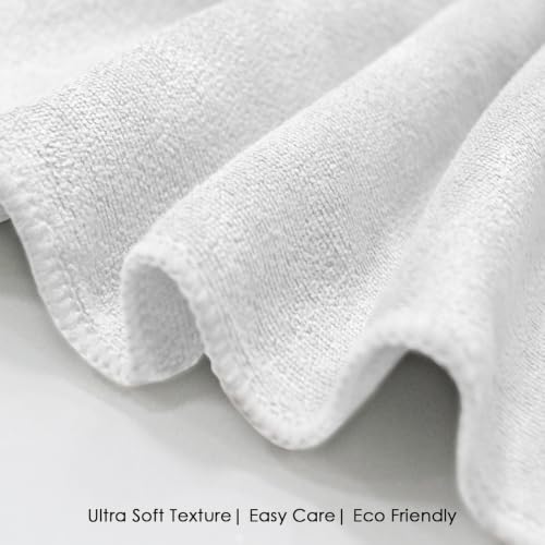 Image of HOUSSE Microfiber Face Towels | Ultra Absorbent, Odour-Free, Quick Dry 550 GSM Face Towel for Home, Gym, Travel, Running and Personal Use | 30x30 cm | Set of 4 Snow White & Red Plum,Pack of 4