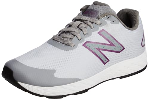 New Balance Womens 680 Running Shoes, Light Grey,Light Pink, 6 UK