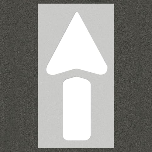 Large Straight Arrow Stencil, 36″ x 60″ Silicone Pavement Stencils Set, Reusable Silicone Parking Lot Stencils for Pavement Marking Parking Garage Directional Lines