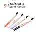 Native Birds Bamboo Toothbrush with Soft Charcoal Infused Bristles, Set of 4