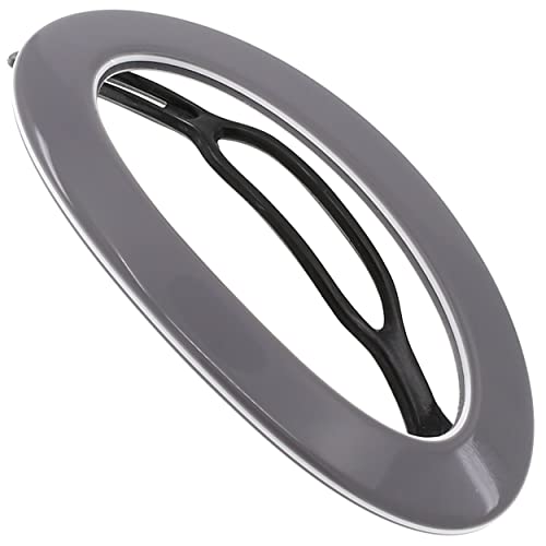 Camila Paris CP3363 French Hair Barrette Clip for Women, Handmade, Gray White, Slide-in Metal-Free Closure, Strong Hold Grip Hair Clips for Girls, No Slip Durable Hair Accessories, Made in France