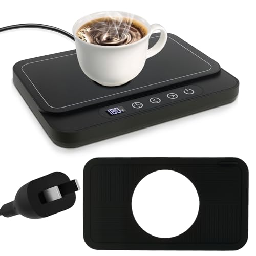 kjcbkcb Mug Warmer Efficient Coffee Mug Warmer with Scalding Silicone Pad Stylish Coffee Cup with 1 to 12H Auto Shut Off Function Practical for Milk Tea Beverages