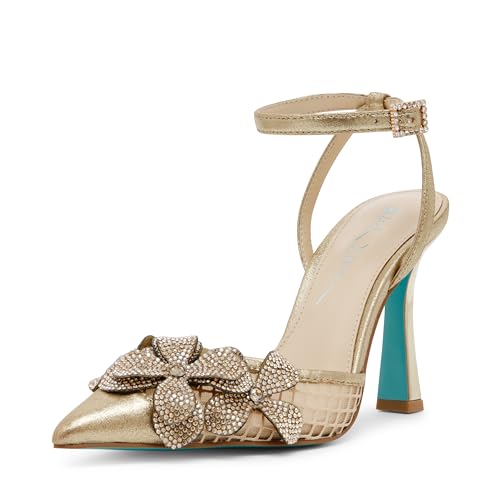 Betsey Johnson Womens SOFYA Mesh Pointed Toe Pumps