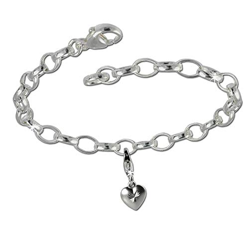 SilberDream Charms Kette Set - Liebesherz - 925 Sterling Silber Charm Armband - FCA136 Cover