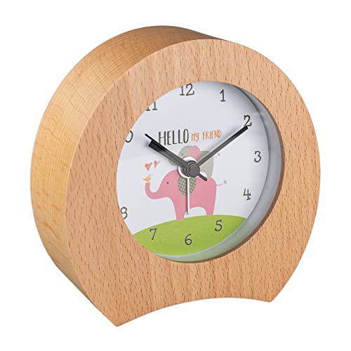 Artinova Desk Alarm Clock, Silent Clock With Nightlight For Home Bedroom Office, Beech Wood Made, Arta-3036 #TOP6