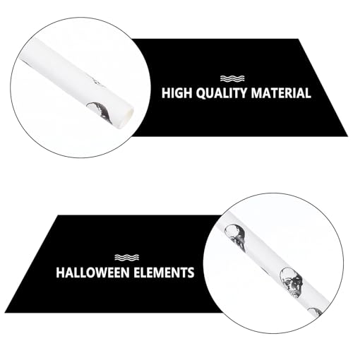 100 pitillos desechables de papel para Halloween miniatura 7