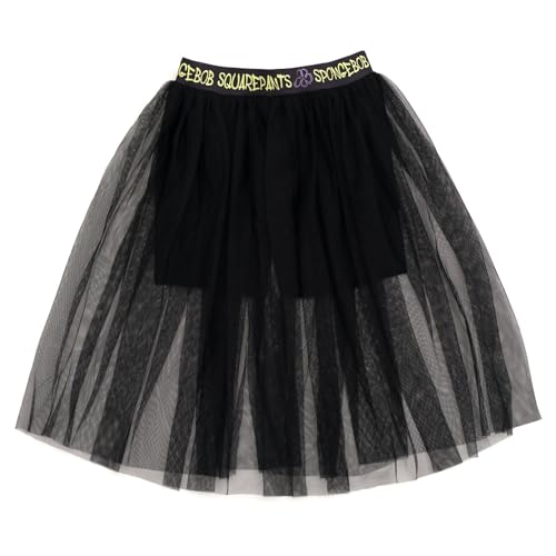 Image of SpongeBob SquarePants Girls Boxy Drop Shoulder T-Shirt and Tulle Skort Toddler to Big Kid Sizes (2T - 18-20)