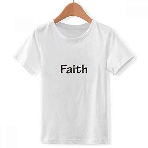 T-Shirt Blanc Garçon Col Rond Coupe Confortable à Motif Graphique