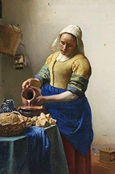 Johannes Vermeer Journal #4 : Cool Artist Gifts - Het Melkmeisje the Milkmaid Vermeer Van Delft Notebook Journal to Write in 6x9 150 Lined Pages